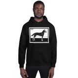 Dog by Julie de Graag Unisex Hoodie - Black - Pulp & Stitch