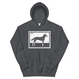 Dog by Julie de Graag Unisex Hoodie - Dark Heather - Pulp & Stitch