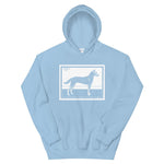 Dog by Julie de Graag Unisex Hoodie - Light Blue - Pulp & Stitch