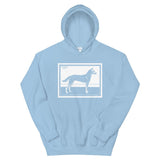 Dog by Julie de Graag Unisex Hoodie - Light Blue - Pulp & Stitch