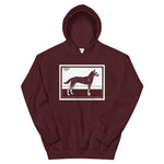 Dog by Julie de Graag Unisex Hoodie - Maroon - Pulp & Stitch