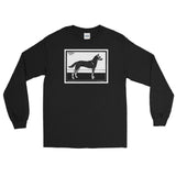 Dog by Julie de Graag Unisex Long Sleeve Shirt - Black - Pulp & Stitch