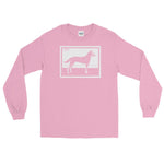 Dog by Julie de Graag Unisex Long Sleeve Shirt - Light Pink - Pulp & Stitch