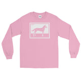 Dog by Julie de Graag Unisex Long Sleeve Shirt - Light Pink - Pulp & Stitch