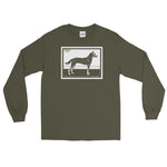 Dog by Julie de Graag Unisex Long Sleeve Shirt - Military Green - Pulp & Stitch