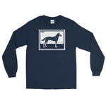 Dog by Julie de Graag Unisex Long Sleeve Shirt - Navy - Pulp & Stitch