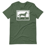 Dog by Julie de Graag Unisex T-Shirt - Heather Forest - Pulp & Stitch