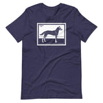 Dog by Julie de Graag Unisex T-Shirt - Heather Midnight Navy - Pulp & Stitch