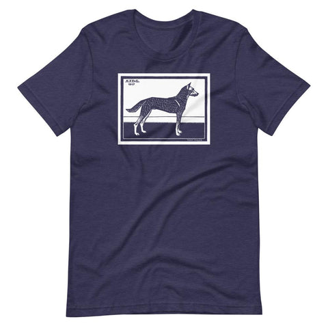 Dog by Julie de Graag Unisex T-Shirt - Heather Midnight Navy - Pulp & Stitch