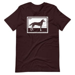 Dog by Julie de Graag Unisex T-Shirt - Oxblood Black - Pulp & Stitch