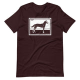 Dog by Julie de Graag Unisex T-Shirt - Oxblood Black - Pulp & Stitch