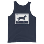 Dog by Julie de Graag Unisex Tank Top - Navy - Pulp & Stitch