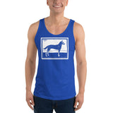 Dog by Julie de Graag Unisex Tank Top - True Royal - Pulp & Stitch