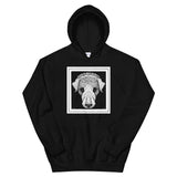 Dog's Head by Julie de Graag Unisex Hoodie - Black - Pulp & Stitch