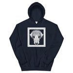 Dog's Head by Julie de Graag Unisex Hoodie - Navy - Pulp & Stitch