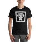 Dog's Head by Julie de Graag Unisex T-Shirt - Black - Pulp & Stitch