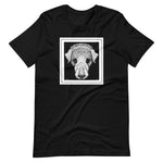 Dog's Head by Julie de Graag Unisex T-Shirt - Black - Pulp & Stitch