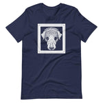 Dog's Head by Julie de Graag Unisex T-Shirt - Navy - Pulp & Stitch