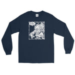 Drink His Blood Unisex Long Sleeve Shirt - Navy - Pulp & Stitch