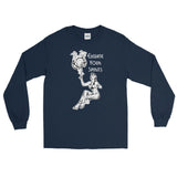 Elevate Your Spirits Unisex Long Sleeve Shirt - Navy - Pulp & Stitch