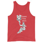 Elevate Your Spirits Unisex Tank Top - Red Triblend - Pulp & Stitch