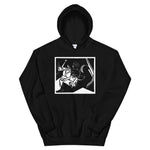 Female with Flower Unisex Hoodie - Black - Pulp & Stitch