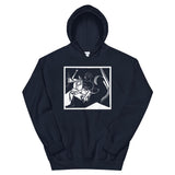 Female with Flower Unisex Hoodie - Navy - Pulp & Stitch