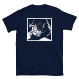 Female with Flower Unisex T-Shirt - Navy - Pulp & Stitch