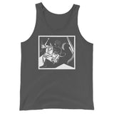 Female with Flower Unisex Tank Top - Asphalt - Pulp & Stitch