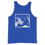 Female with Flower Unisex Tank Top - True Royal - Pulp & Stitch