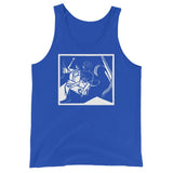 Female with Flower Unisex Tank Top - True Royal - Pulp & Stitch