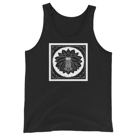 Flower by Julie de Graag Unisex Tank Top - Black - Pulp & Stitch