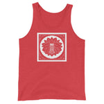 Flower by Julie de Graag Unisex Tank Top - Red Triblend - Pulp & Stitch