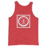 Flower by Julie de Graag Unisex Tank Top - Red Triblend - Pulp & Stitch