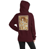 Flower Dress and Hair Unisex Hoodie - Maroon - Pulp & Stitch