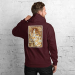 Flower Dress and Hair Unisex Hoodie - Maroon - Pulp & Stitch