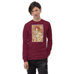 Flower Dress and Hair Unisex Long Sleeve Shirt - Maroon - Pulp & Stitch