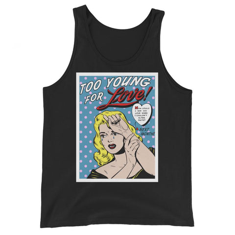 Forlorn Love Unisex Tank Top - Black - Pulp & Stitch