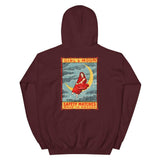 Girl & Moon Unisex Hoodie - Maroon - Pulp & Stitch