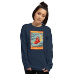 Girl & Moon Unisex Long Sleeve Shirt - Navy - Pulp & Stitch