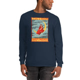 Girl & Moon Unisex Long Sleeve Shirt - Navy - Pulp & Stitch