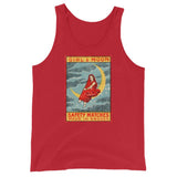 Girl & Moon Unisex Tank Top - Red - Pulp & Stitch