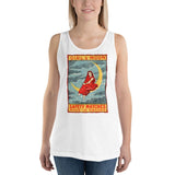 Girl & Moon Unisex Tank Top - White - Pulp & Stitch