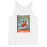 Girl & Moon Unisex Tank Top - White - Pulp & Stitch