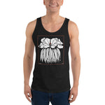 Godetia by Julie de Graag Unisex Tank Top - Black - Pulp & Stitch