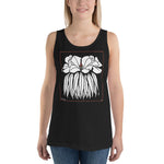 Godetia by Julie de Graag Unisex Tank Top - Black - Pulp & Stitch