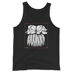 Godetia by Julie de Graag Unisex Tank Top - Black - Pulp & Stitch