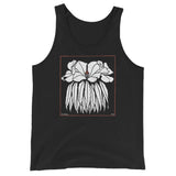 Godetia by Julie de Graag Unisex Tank Top - Black - Pulp & Stitch