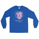 Good Spirits Elephant Unisex Long Sleeve Shirt - Royal - Pulp & Stitch