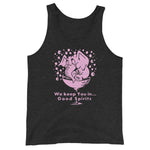 Good Spirits Elephant Unisex Tank Top - Charcoal-black Triblend - Pulp & Stitch